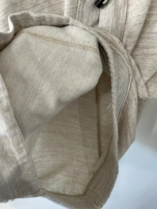 Free People Beach Arrival Hoodie XS Slouchy Heathered Grey with Toggle Detail - Picture 14 of 16